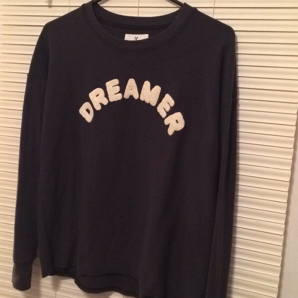 American Eagle sweatshirt.